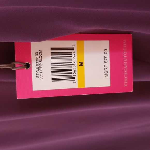 👖👠💼Vince Camuto Sleeveless Plum Top Sz M - Picture 6 of 7